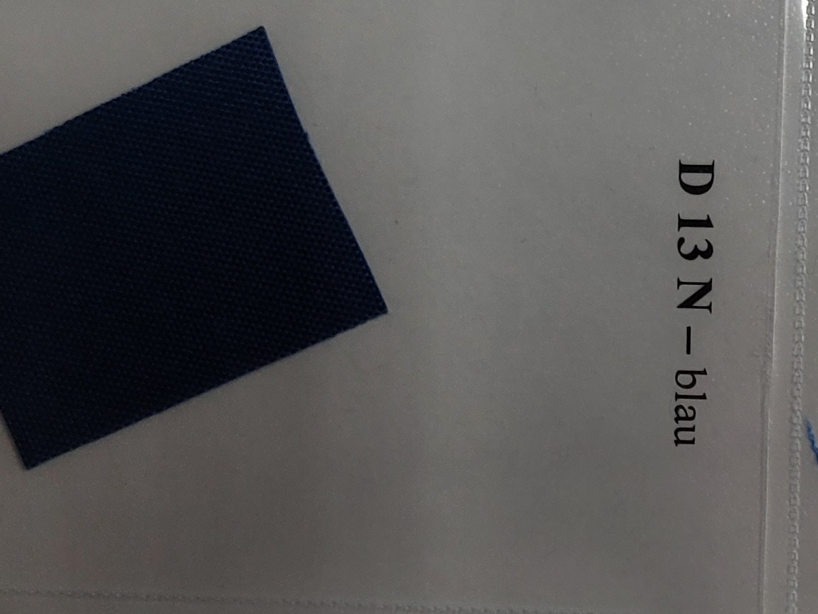 D 13-N – Polyesterová tkanina, modrá