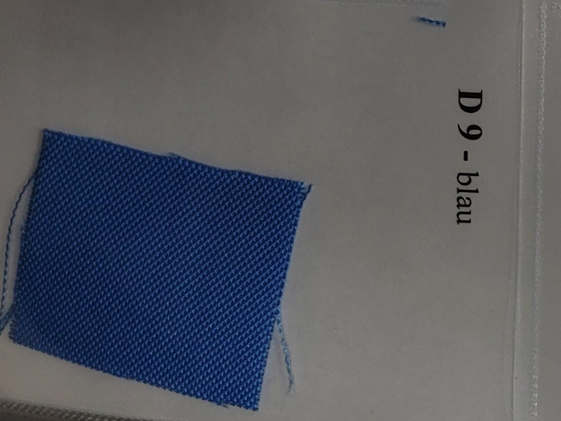 D 9 – Polyamidová tkanina, modrá