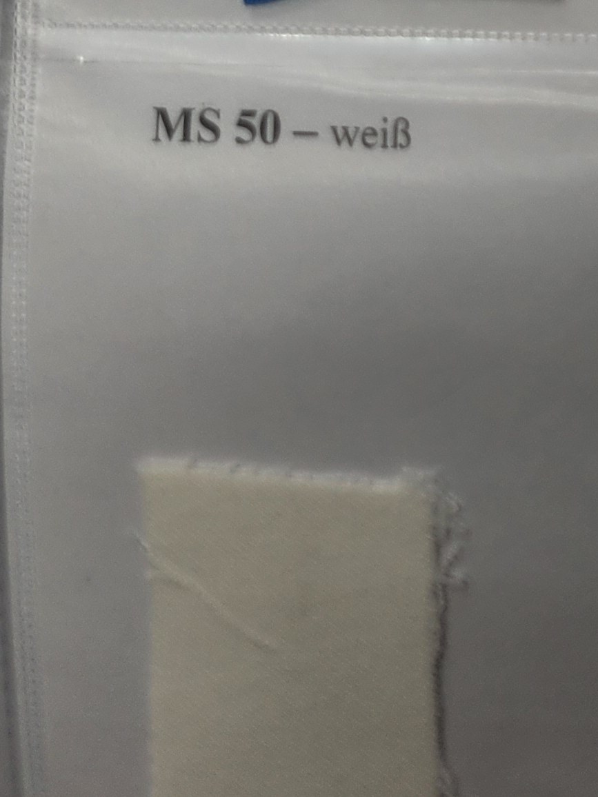 MS 50 – Multi-strečová tkanina, biela, 385 g/m²